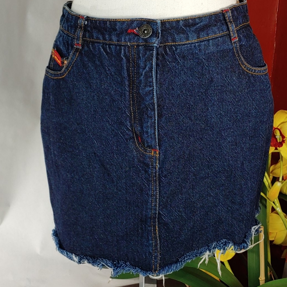 BCBG Maxazria Jeans Mini Denim Skirt